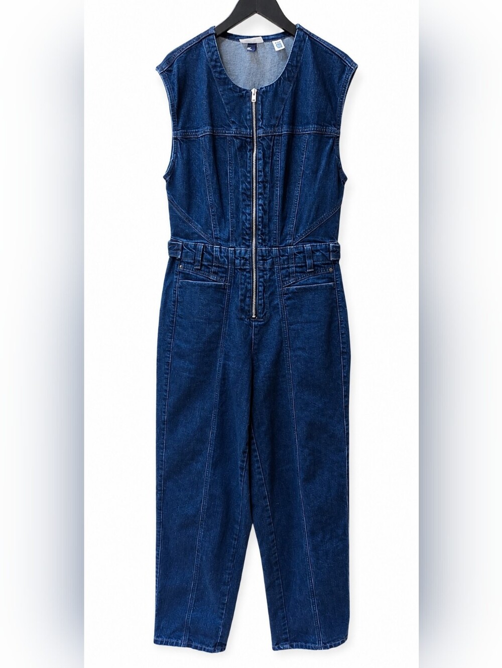 Dark Blue Denim Jumpsuit Romper